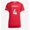Liverpool Virgil van Dijk #4 Hjemmedrakt Kvinner 2025-26 Kortermet